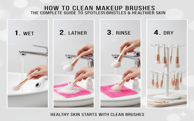 How to Clean Makeup Brushes: The Complete Guide to Spotless Bristles and Healthier Skin