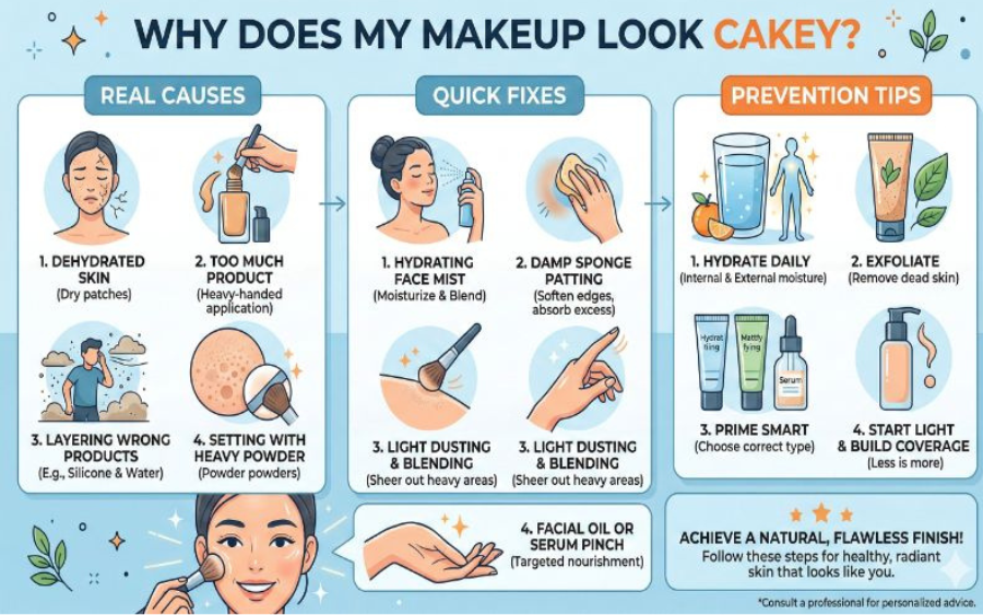 Why Does My Makeup Look Cakey? Real Causes, Quick Fixes & Prevention Tips