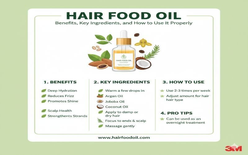 Hair Food Oil: Benefit-Key Ingredients and How to Use It Properly
