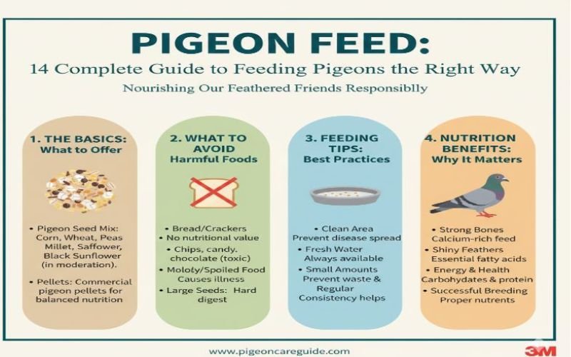 Pigeon Feed: The Complete Guide to Feeding Pigeons the Right Way